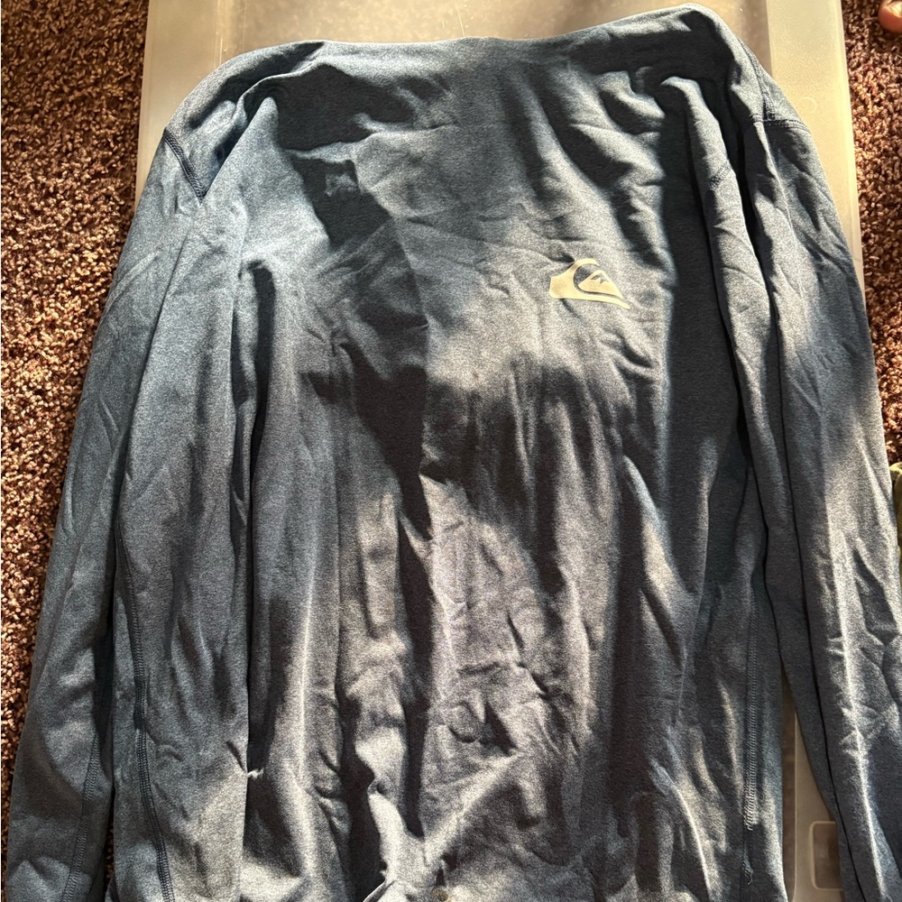 Quiksilver Men's Navy Long Sleeve Tee